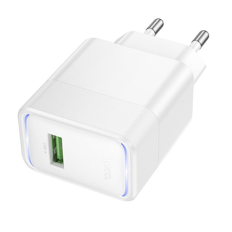 Мережевий зарядний пристрій HOCO CS111A Lounge single-port 22.5W multi-protocol charger, білий