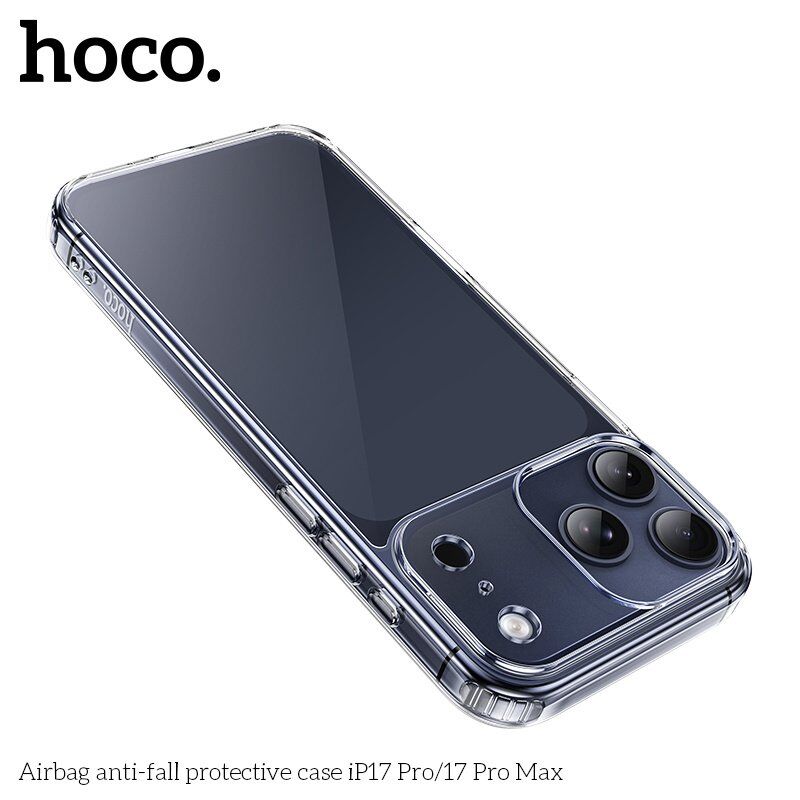 Захисний чохол протиударний HOCO Airbag для APPLE iPhone 17 PRO MAX пластик, прозорий
