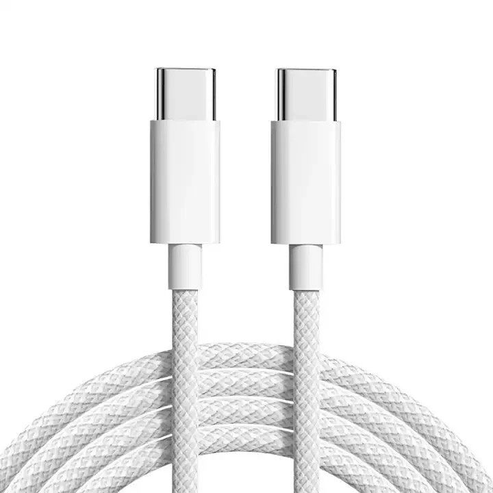 Кабель USB-C для iPhone Type-C to Type-C 1 метр 60W ткань в пакете