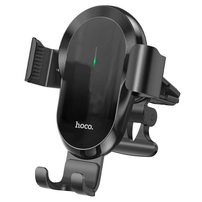 Автомобільний тримач HOCO CA105 15W бездротова швидка зарядка - повітряна решітка