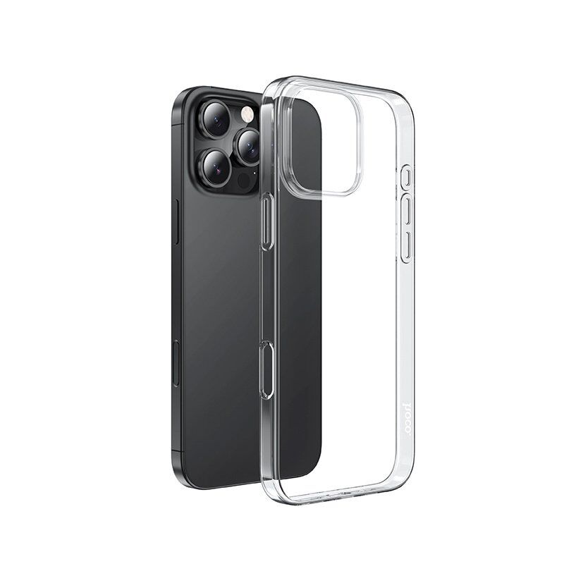 Силіконова накладка HOCO LIGHT SERIES для APPLE iPhone 13 PRO 6,1", прозорий