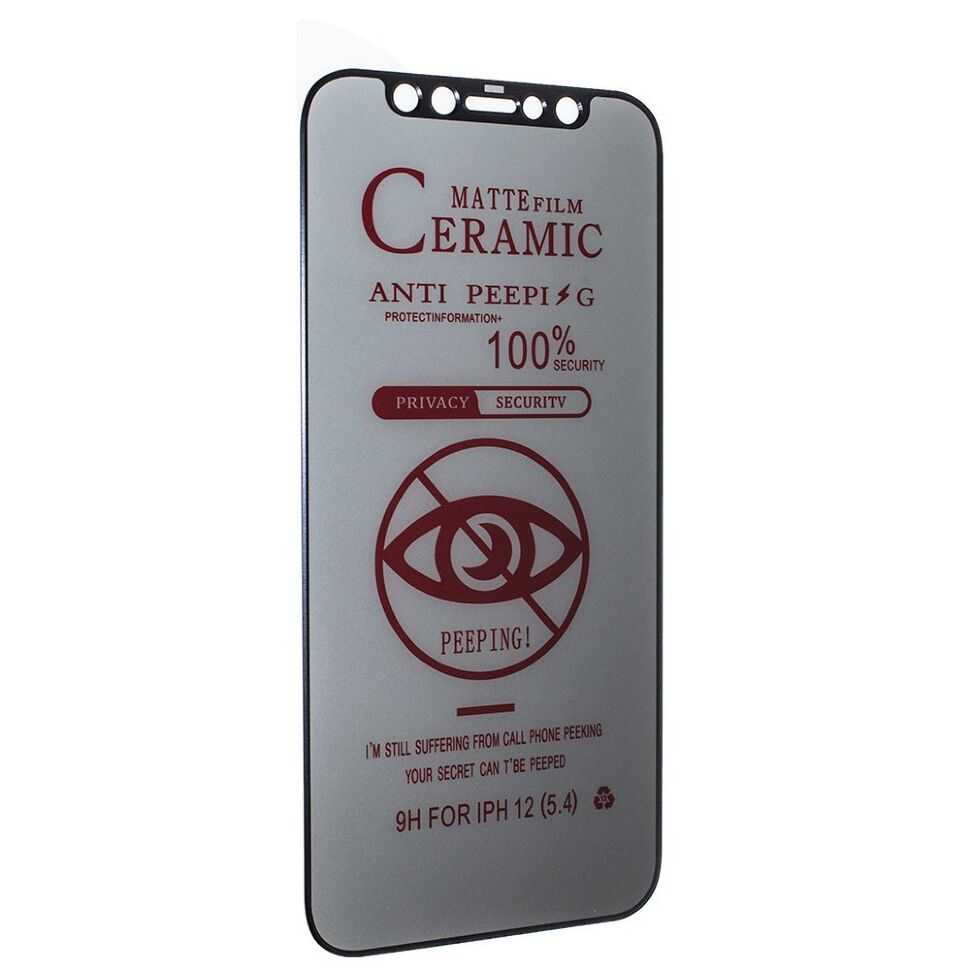 CERAMICS FILM PRIVACY МАТОВЕ APPLE IPHONE 12 mini 5,4" ЧОРНИЙ