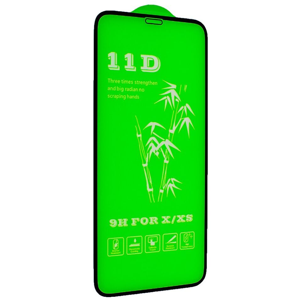 Захисне скло 11D для APPLE IPHONE X / XS / 11 PRO ЧОРНИЙ