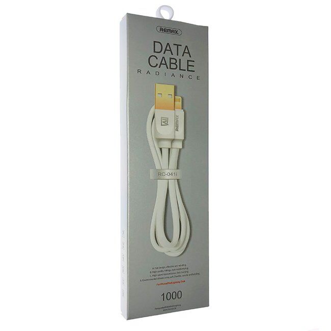 Кабель USB Remax RC-041i Radiance lightning БІЛИЙ
