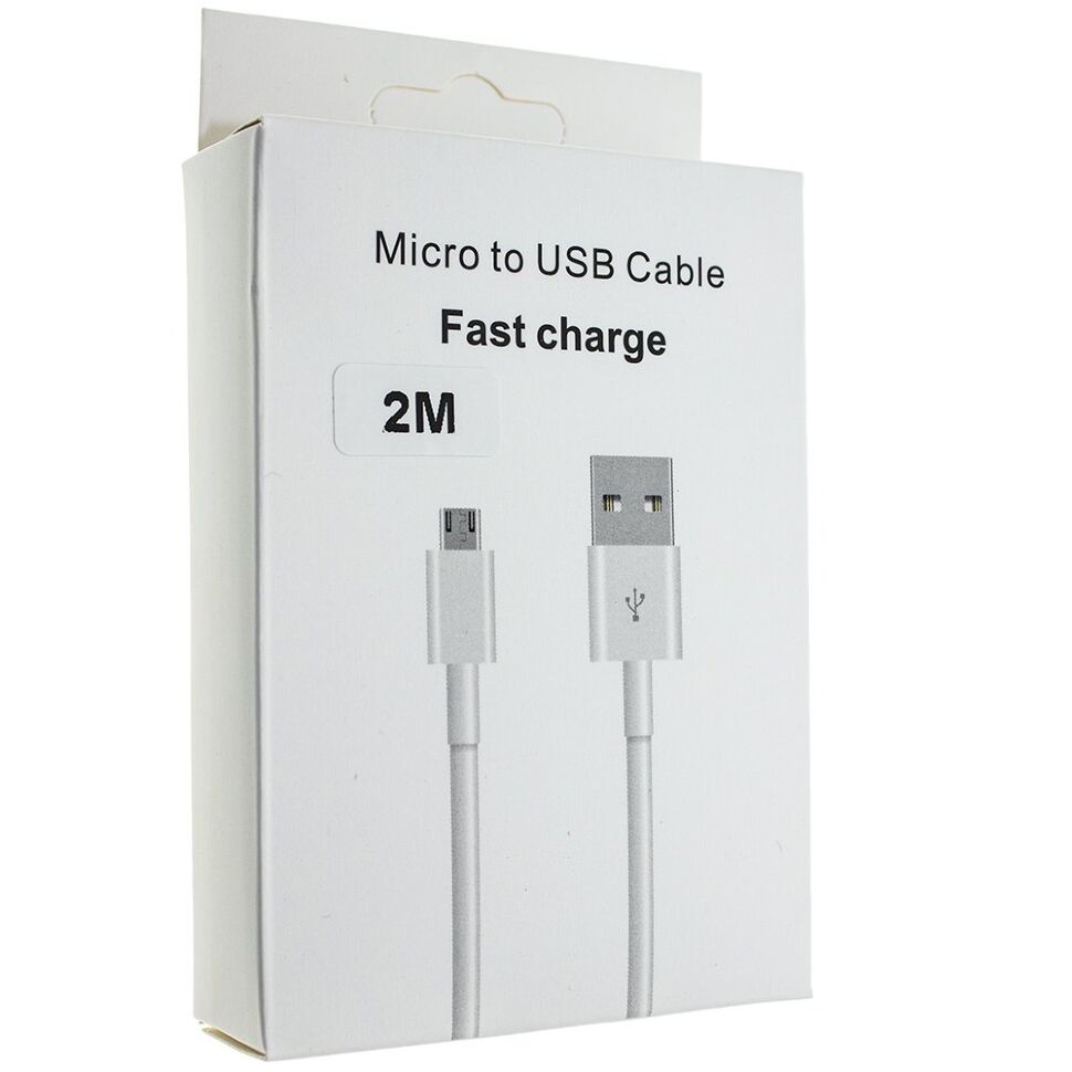 Кабель USB - micro USB 2 метри 2 Am FAST CHARGE в упаковці