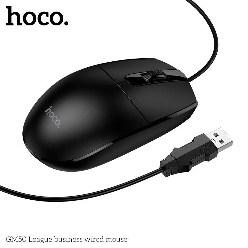 Мишка дротова HOCO GM50 League business, чорний
