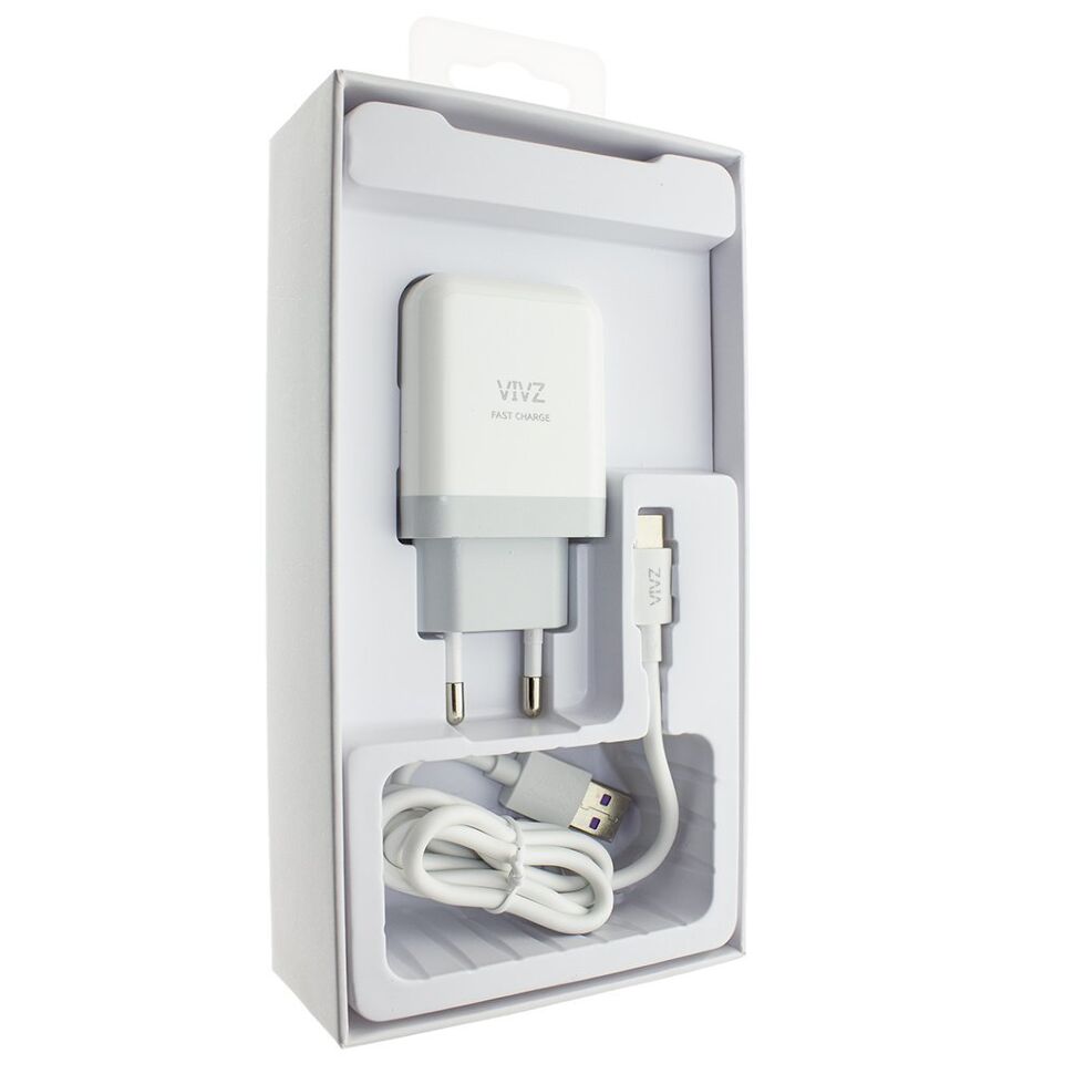 Мережевий адаптер VIVZ CF-W1 3A + USB Type-C