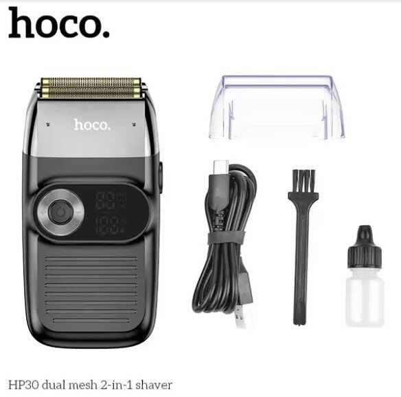 HOCO HP30 Бритва 2-в-1 із подвійною сіткою, ЧОРНИЙ