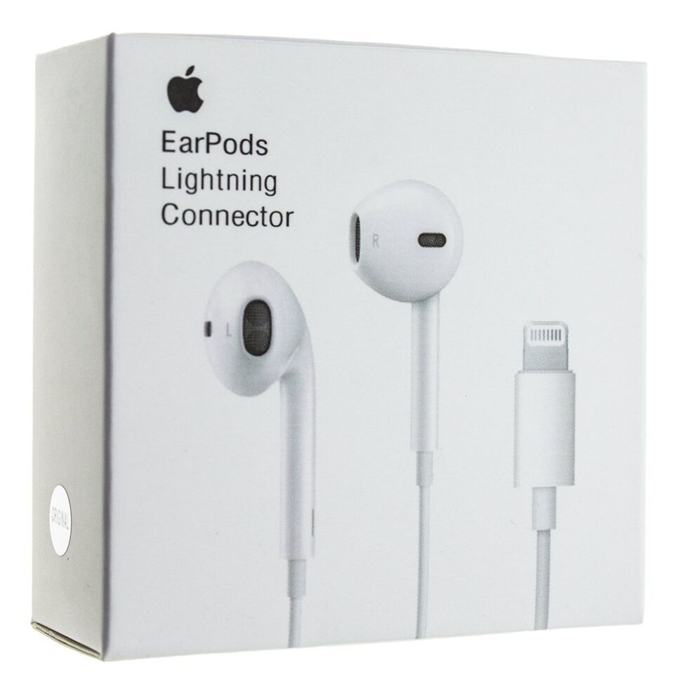 Проводная гарнитура EarPods APPLE HIGH COPY A1748 MMTN2ZM/A LIGHTNING CONNECTOR без упаковки