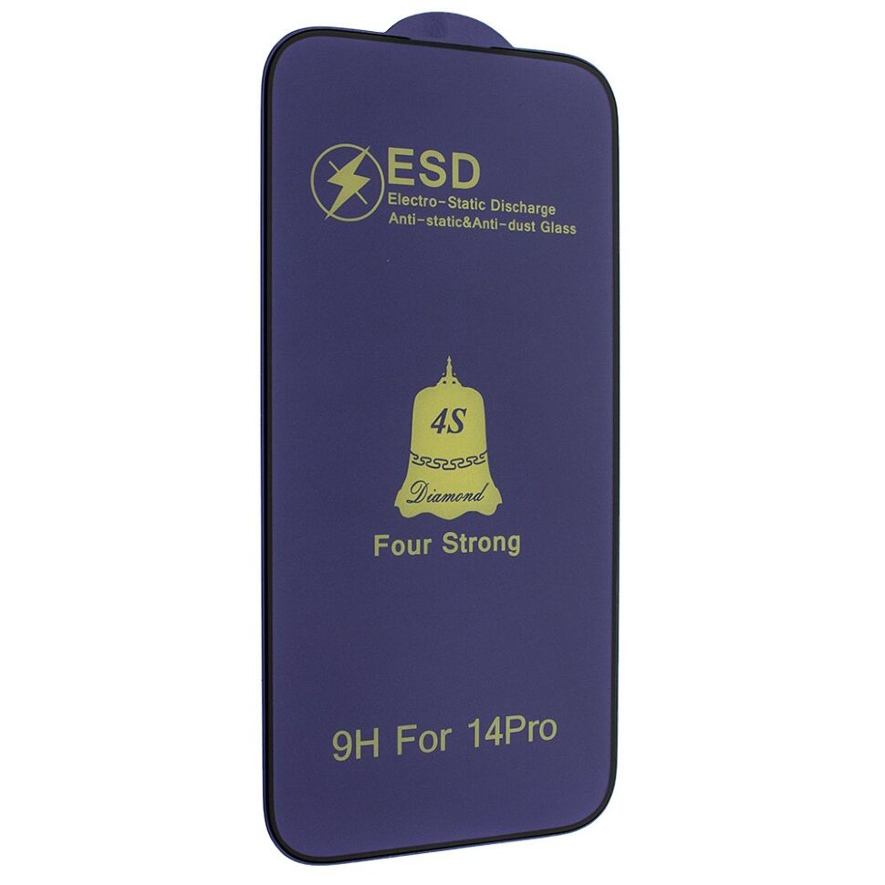 Захисне скло 4S DIAMOND ESD FOUR STRONG APPLE iPhone 14 PRO | 15 | 16