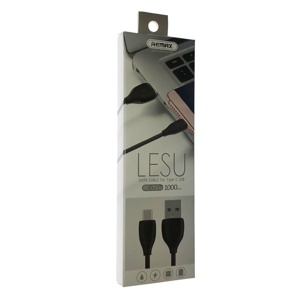 Кабель USB Remax RC-050a Lesu Туре-З ЧОРНИЙ