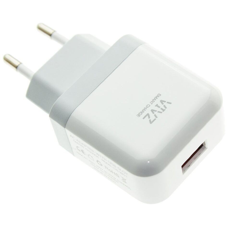Мережевий адаптер VIVZ CS-W01 2.4A + USB Lightning