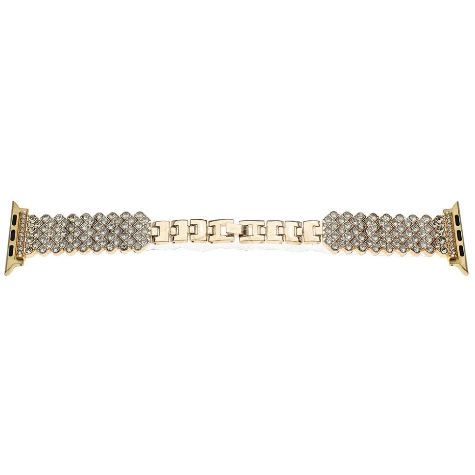 Ремінець металевий стрази rhinestones APPLE WATCH 38/40/41 MM №3