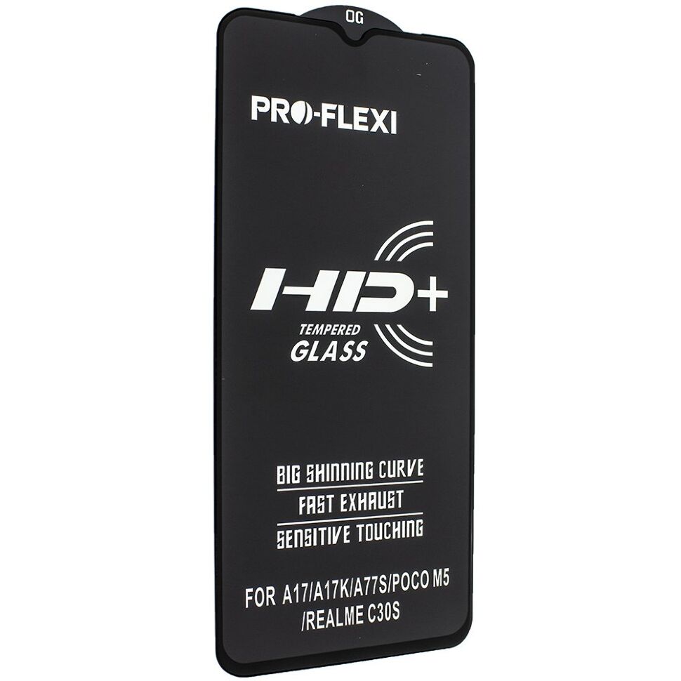Захисне скло PRO-FLEXI HD+ POCO M5 ЧОРНИЙ