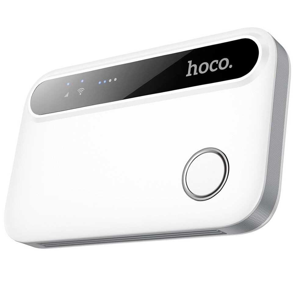 Мобільний портативний Wi-Fi роутер HOCO HI41 4G LTE 2100 мАг, білий