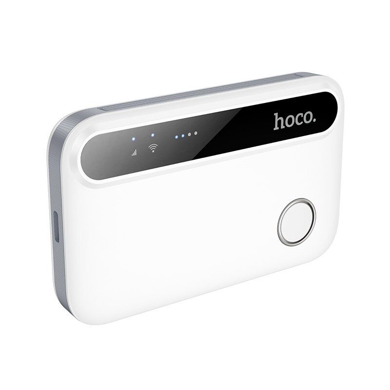 Мобільний портативний Wi-Fi роутер HOCO HI41 4G LTE 2100 мАг, білий