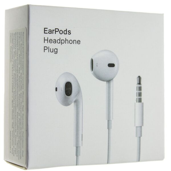 Навушники дротові EarPods APPLE original Model A1472 MNHF2ZM/A HEADPHONE PLUG 3.5MM
