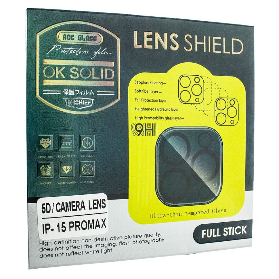 Захисне скло для камери 5D CAMERA LENS SHIELD APPLE iPhone 16 PRO 6.3"