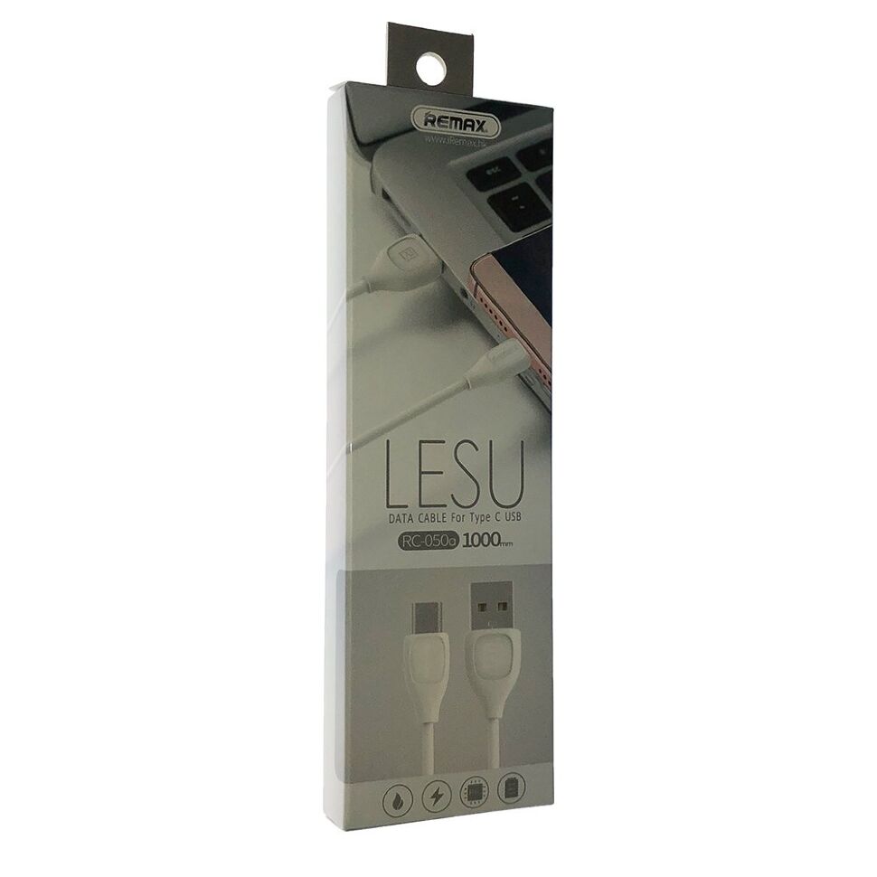 Кабель USB Remax RC-050a Lesu Туре-С БІЛИЙ