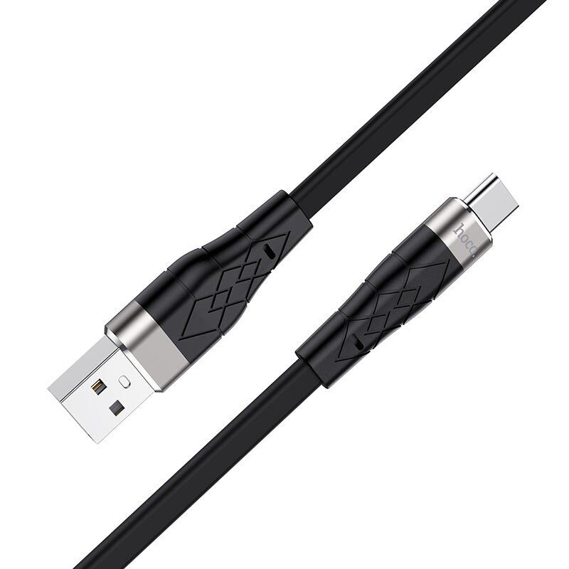 USB кабель HOCO X53 Angel silicone USB - Type-C 1M ЧОРНИЙ