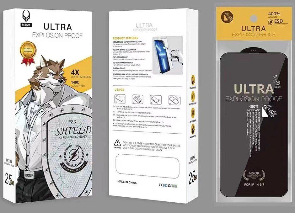 Захисне скло ESD ULTRA M&OK GLASS APPLE iPhone 14 PRO MAX | 15 PLUS | 16 PLUS