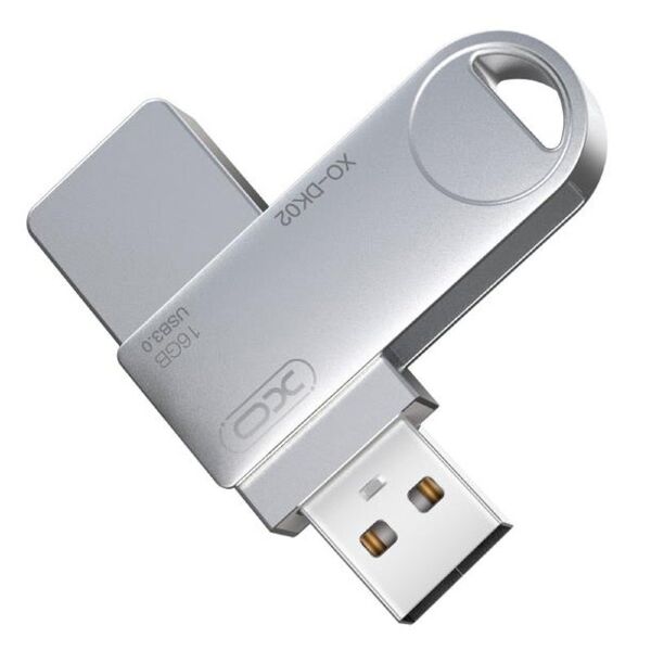 Флеш-память XO DK02 USB 3.0 / 32Gb (стальной)