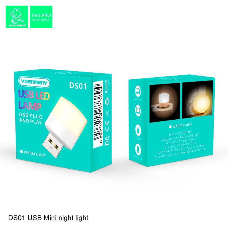 DENMEN DS01 USB LED LAMP ТЕПЛЕ СВІТЛО