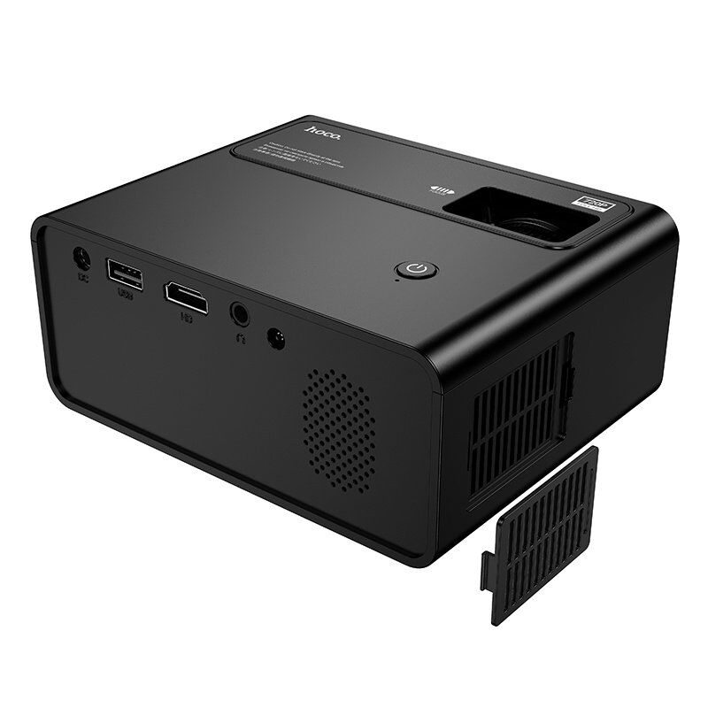 Бездротовий проектор HOCO DT6 720P / Wi-Fi 2.4/5 ГГц / Bluetooth 5.1 / Screen Mirroring, чорний