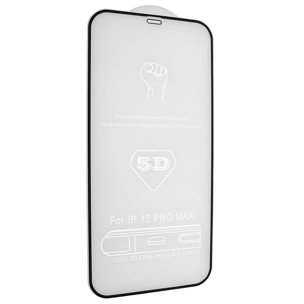 Захисне скло 5D HI COPY для APPLE IPHONE 12 PRO MAX 6,7" ЧОРНИЙ