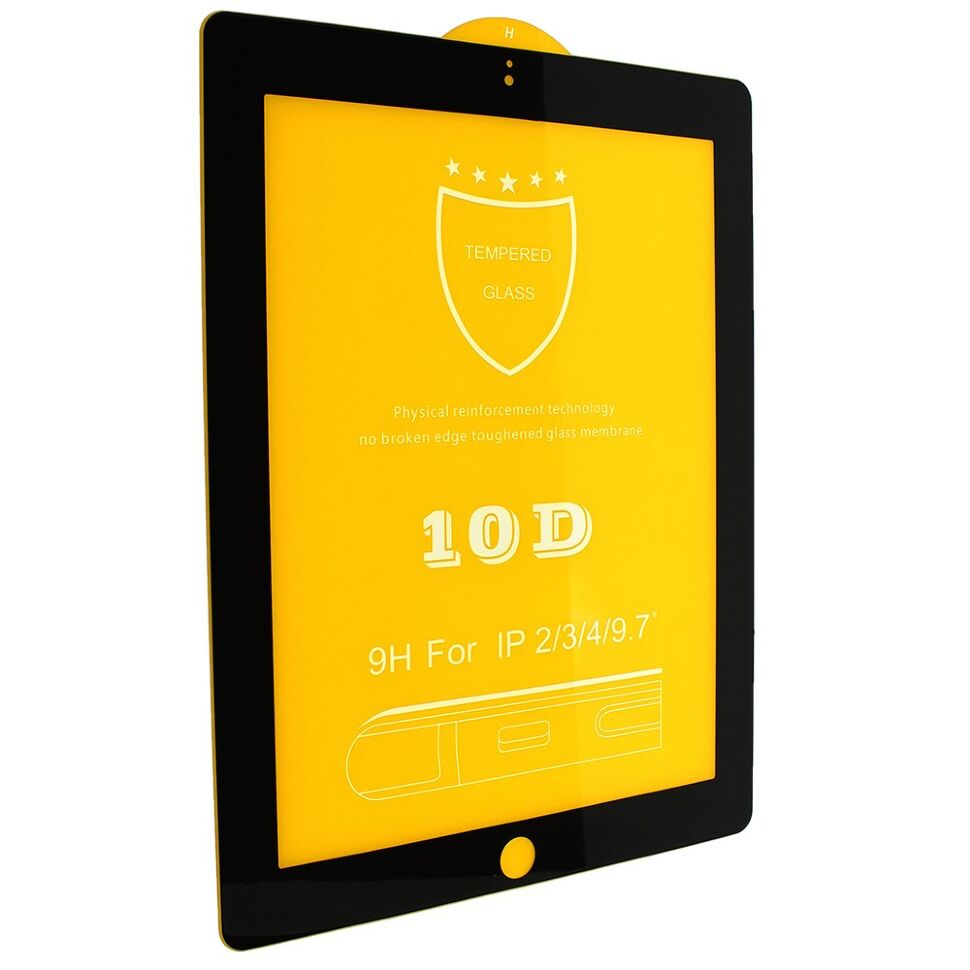 Захисне скло ДЛЯ ПЛАНШЕТУ 10D APPLE IPAD 1 | 2 | 3 | 4 9.7" (2010-2012)