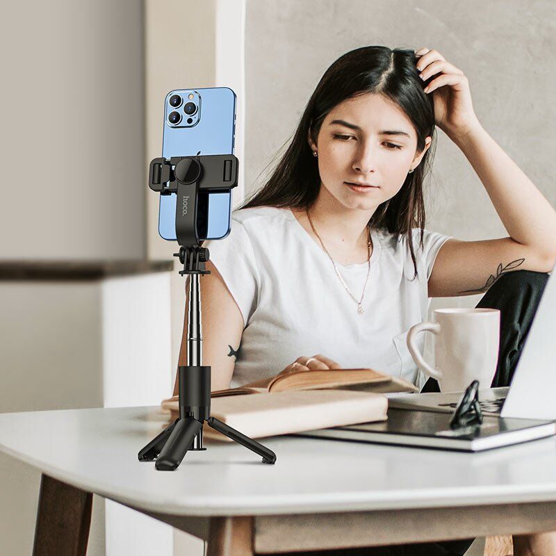Монопод для селфі HOCO K17 Figure mini live broadcast stand ЧОРНИЙ