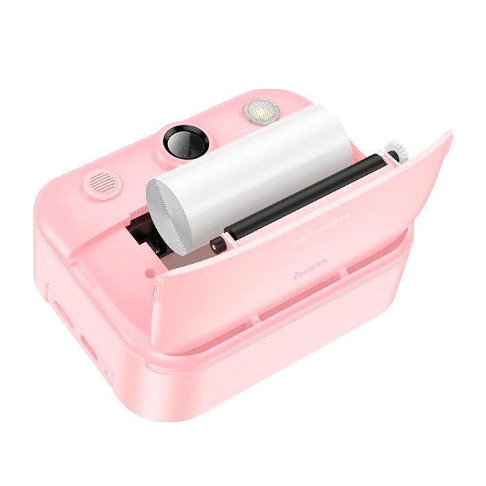 ФОТО КАМЕРА HOCO DV204 Dual lens children printing camera, РОЖЕВИЙ