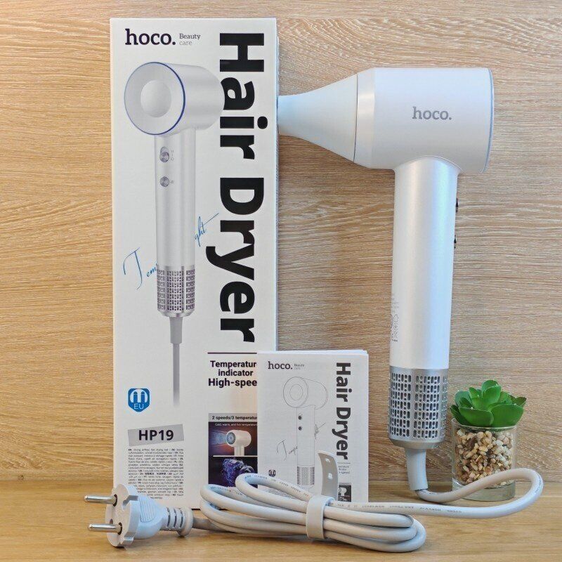 Фен для волосся HOCO HP19 High-speed, білий