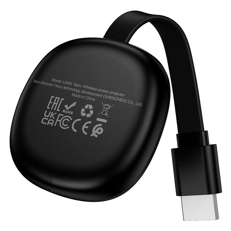 Перехідник адаптер HOCO UA45 HDMI Screen Mirroring Device (1080P) (чорний)