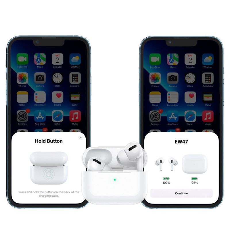 Бездротові навушники HOCO EW47 TWS Bluetooth 5.3, білі