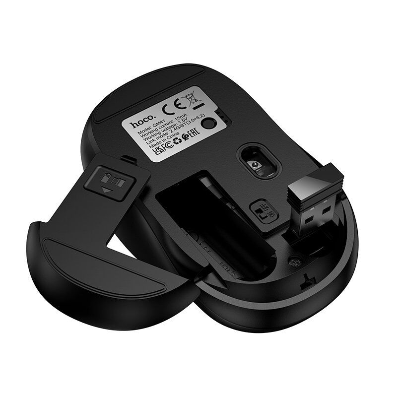 Мишка бездротова HOCO GM41 Exciting dual-mode business wireless mouse, білий
