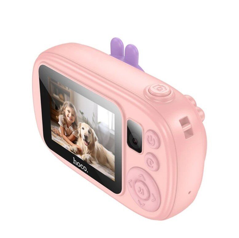 ФОТО КАМЕРА HOCO DV205 Dual camera children camera, РОЖЕВИЙ
