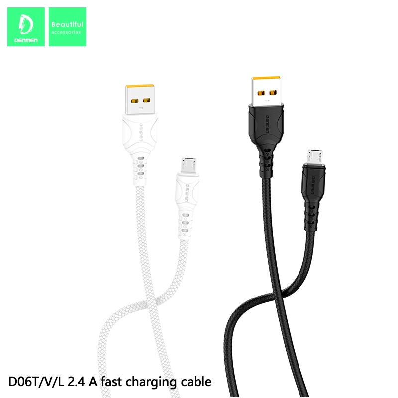 Кабель USB Denmen D06T USB - Type-C (2,4A)