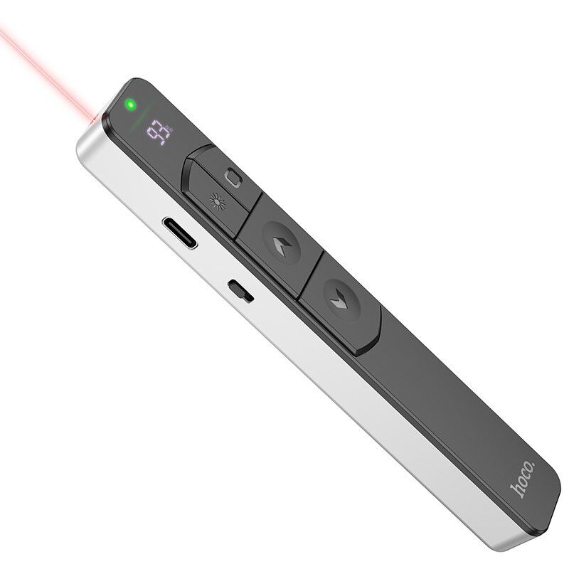 Лазерная указка Hoco GM202 Smart PPT page turning pen, silver