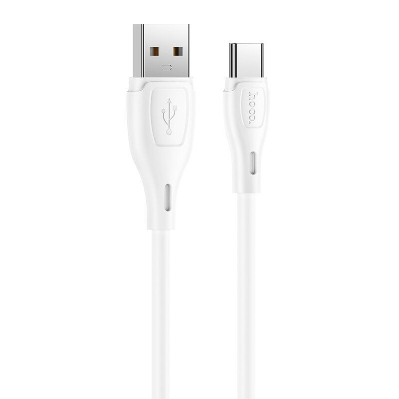 USB кабель HOCO X61 USB - Type-C Silicone 2.4A 1 метр, білий