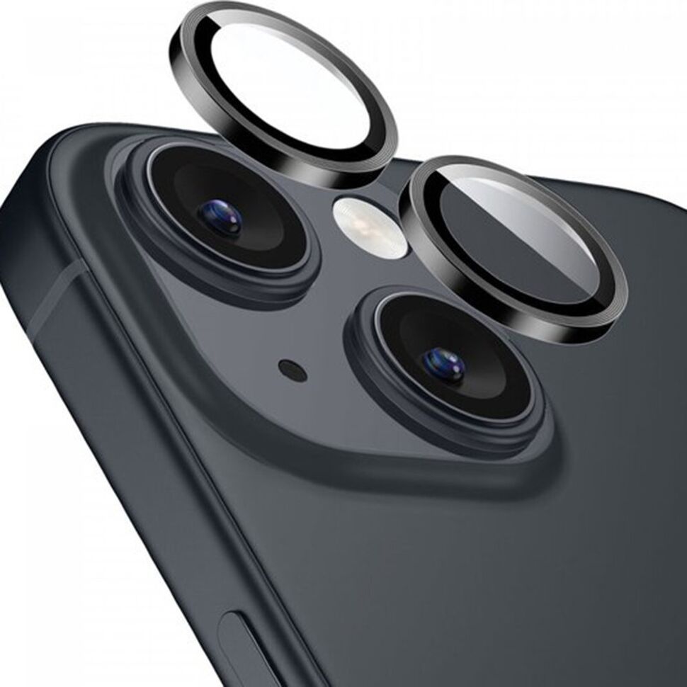 Скло для камери HOCO V13 APPLE iPhone 15 | iPhone 15 PLUS чорний