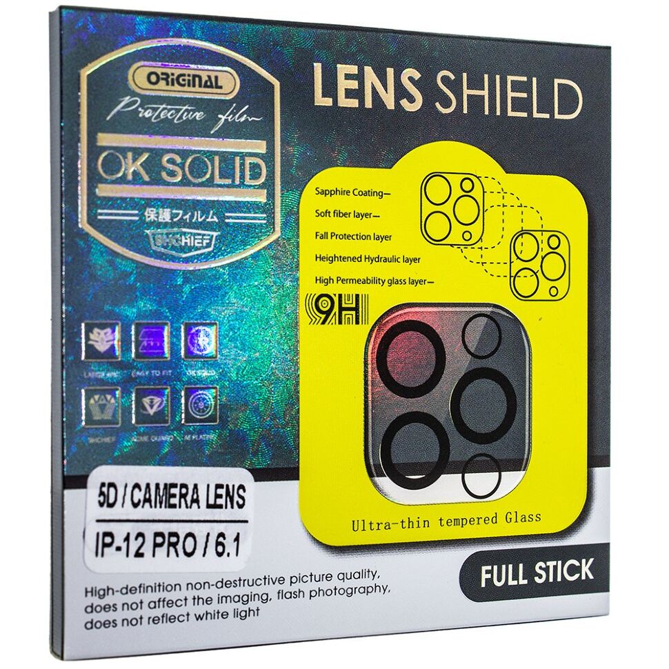 Захисне скло для камери 5D CAMERA LENS SHIELD APPLE IPHONE 12 PRO 6,1"