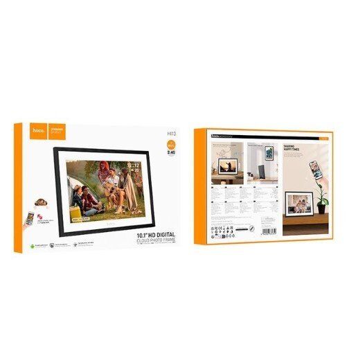Цифрова фоторамка HOCO HI13 10,1 HD LCD, ЧОРНИЙ