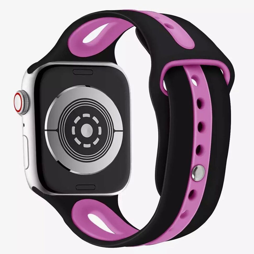 Ремінець силіконовий LINE 2 COLORS для APPLE WATCH 38мм | 40мм | 41мм LARGE