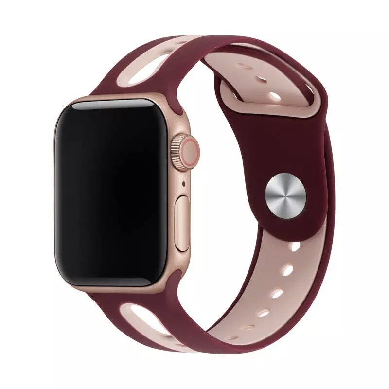 Ремінець силіконовий LINE 2 COLORS для APPLE WATCH 38мм | 40мм | 41мм LARGE