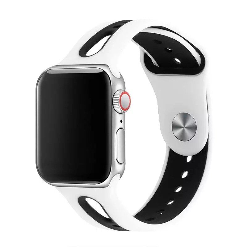 Ремінець силіконовий LINE 2 COLORS для APPLE WATCH 38мм | 40мм | 41мм LARGE