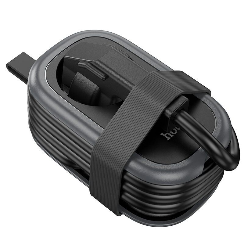 Мережевий подовжувач Hoco NS7 PD 20W 2*USB + Type-C + Розетка, 1.00 метр, чорний