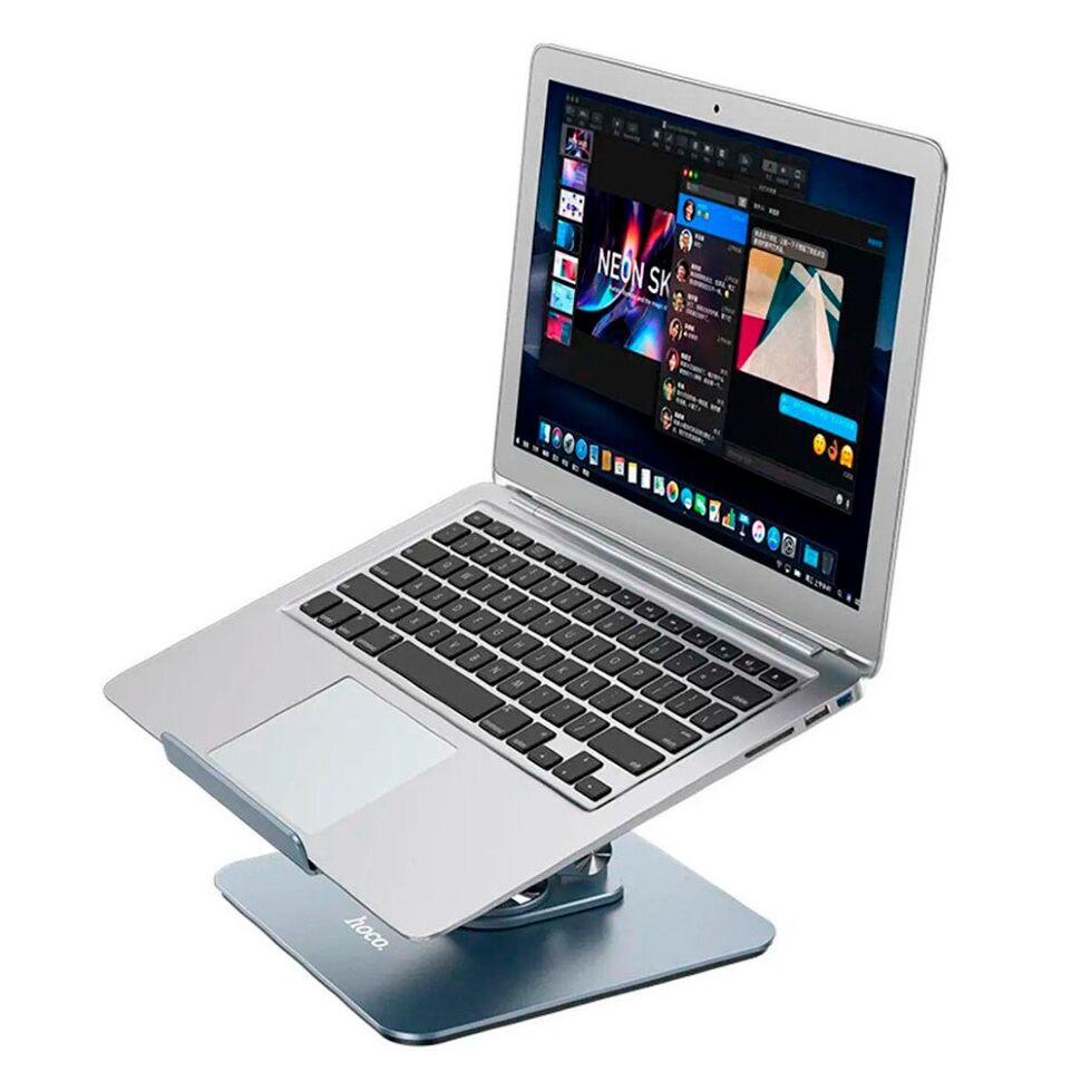 Настільний тримач HOCO PH52 PLUS Might metal rotating для планшету від 9,7" до 15,6", СІРИЙ