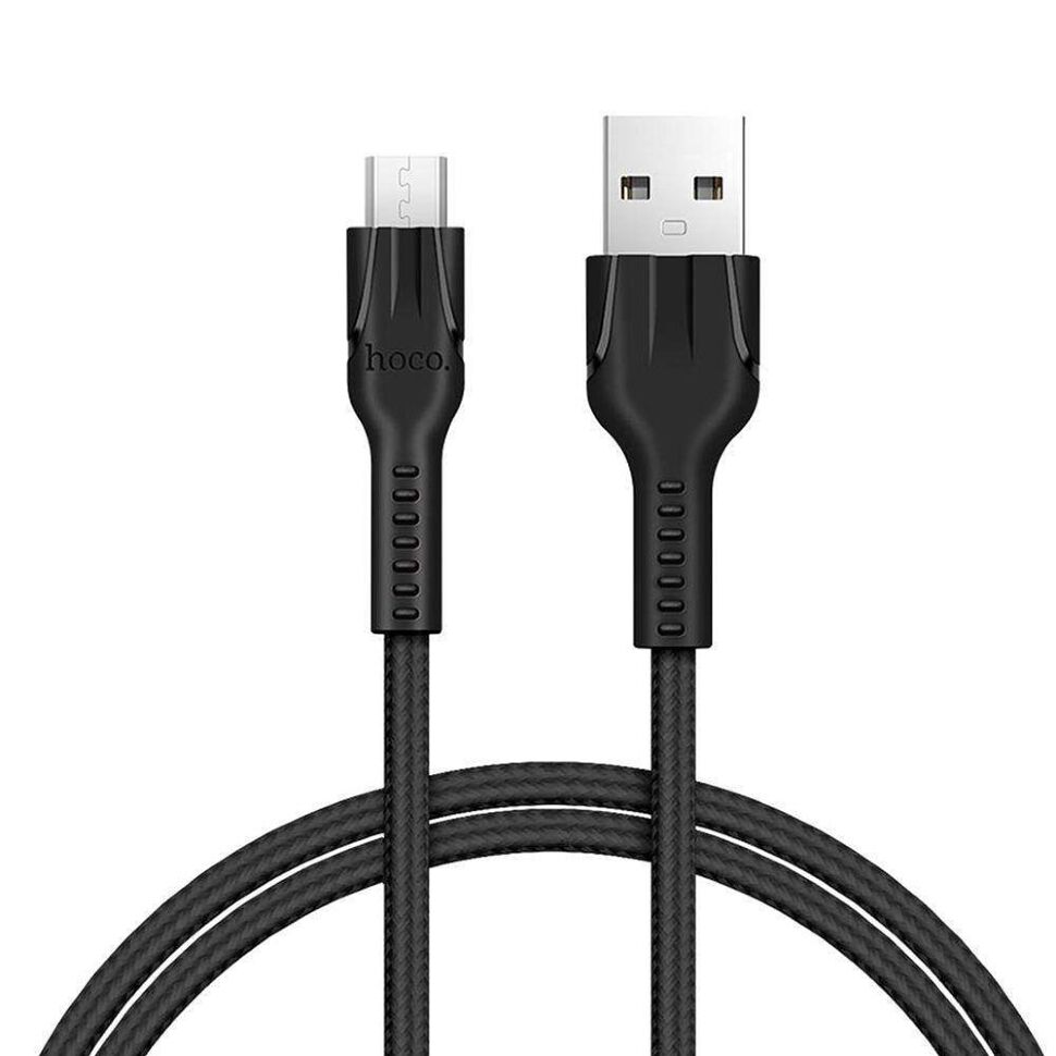 USB кабель HOCO U31 USB - micro USB 1м ЧОРНИЙ