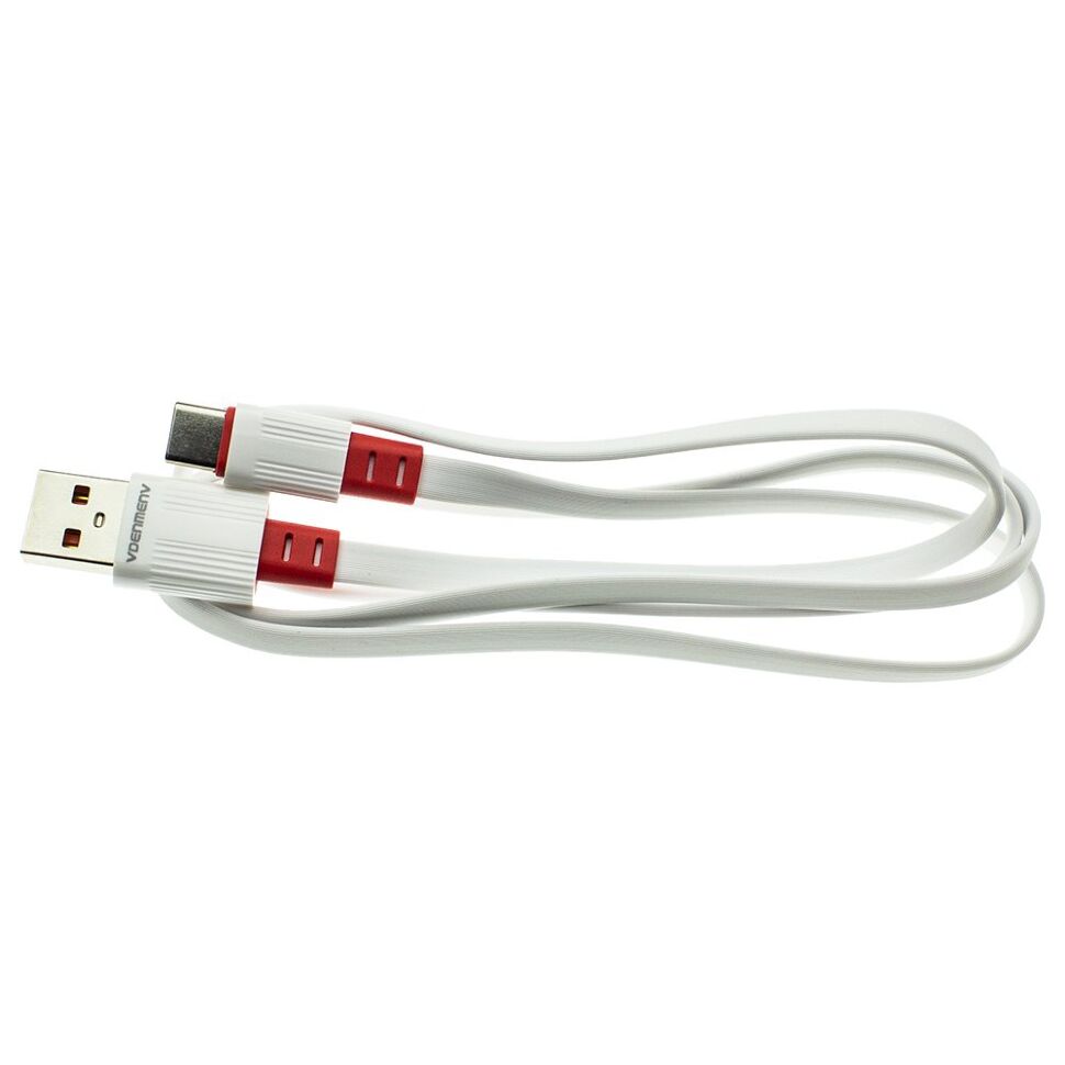Кабель USB Denmen D50V USB - micro USB (2,4A) Плоский провід